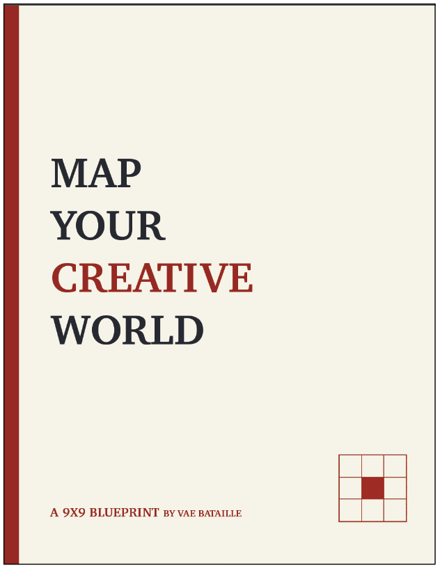 Cover of the Map Your Creative World blueprint